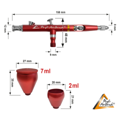 Airbrush Double Action Gravity-RedLine 1035 
D 0.3/0.5